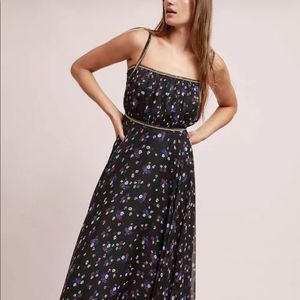 Anthropologie Maxi Dress Gown Floral Beaded